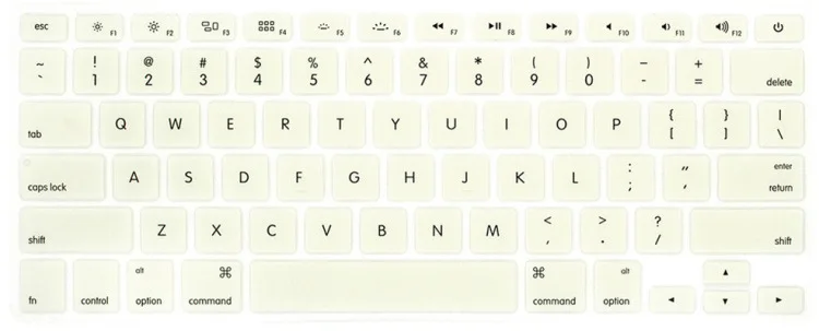 Custom Language Printing US Version for Macbook 11 13 16 inches Laptop Silicone Keyboard Cover Film