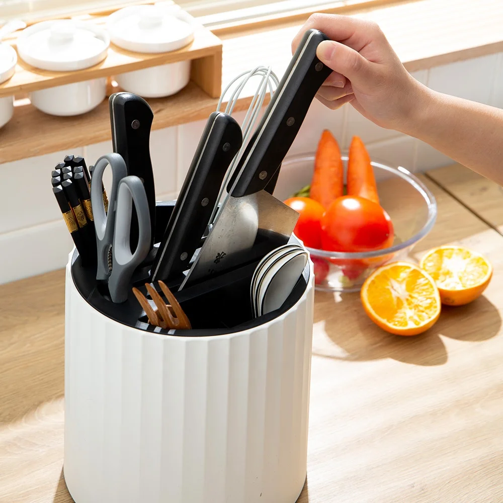 Пластиковая подставка для ложки и вилки OUK, набор подставок для кухонных ножей