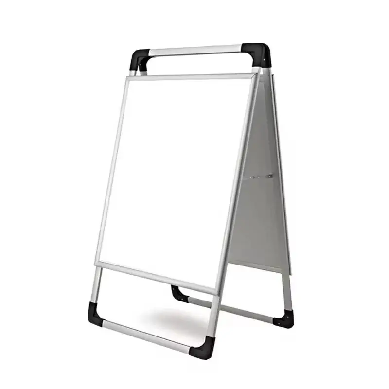 Factory direct aluminum folding frame acrylic store open display board exhibition PVC poster display stand