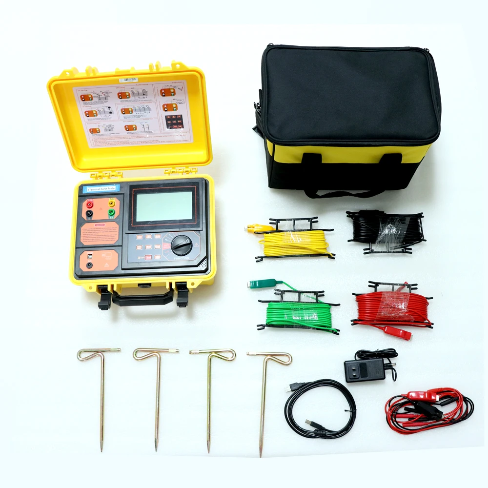 Weshine сопротивления заземления тестирования сопротивления Земли Тестер Цифровой тестер сопротивления заземления