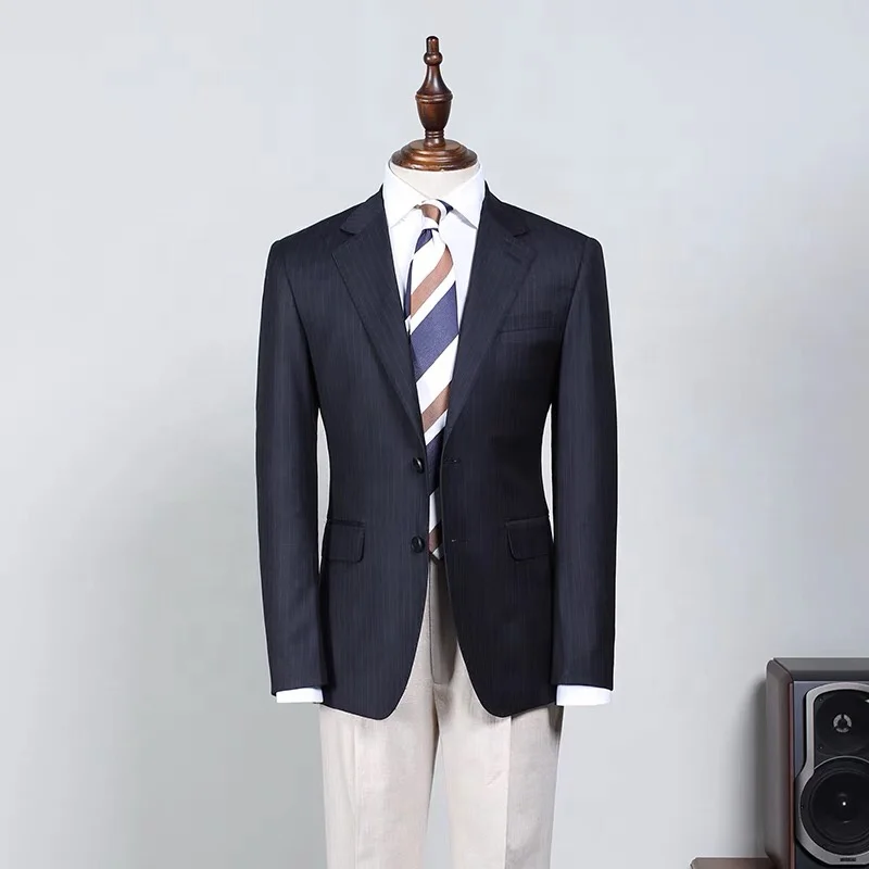 New style business Favorable price Slim fit Men Suit plaid blazer 2 Pieces custom mens suit