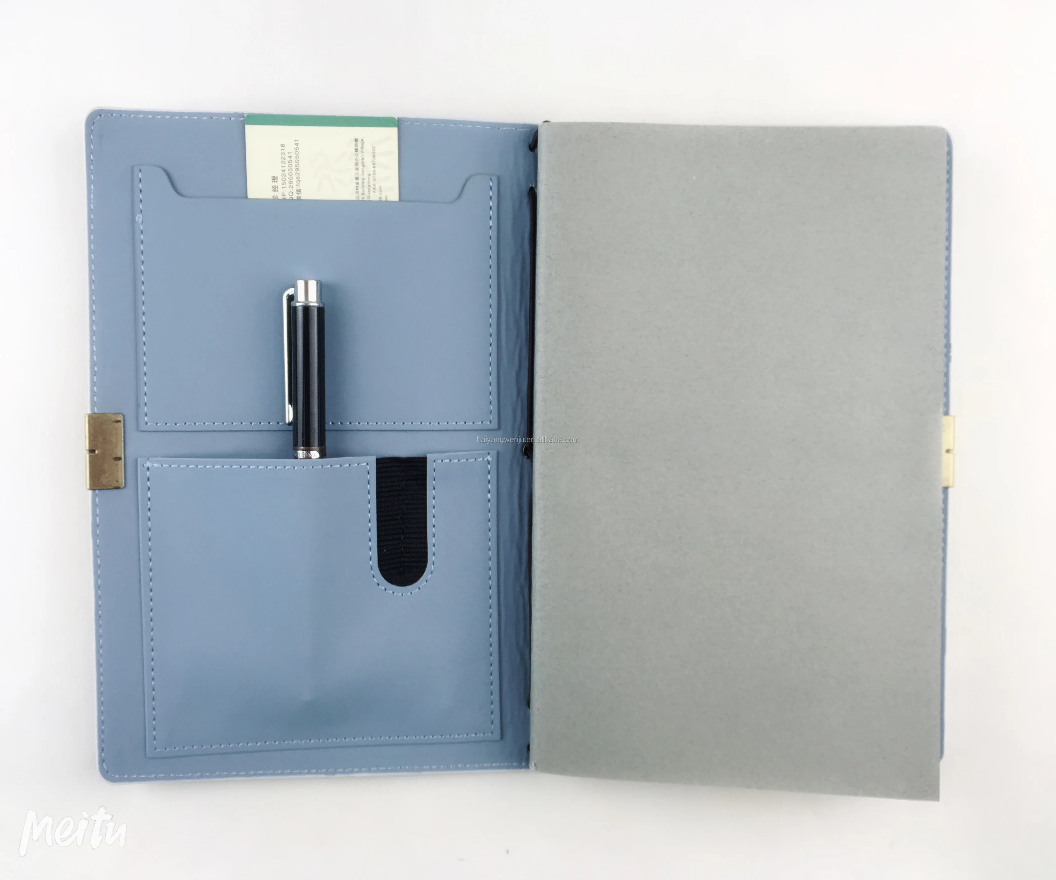 Multifunctional customizable notebook pu leather account book
