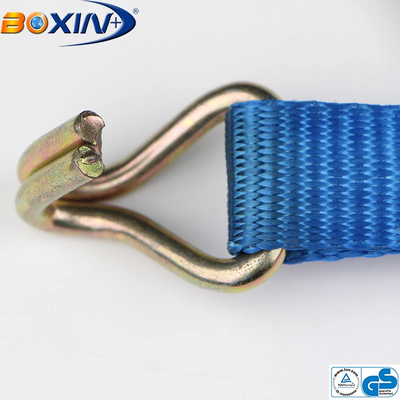 Polyester Belt Material Cargo Lashing Strap Ratchet Tie Down