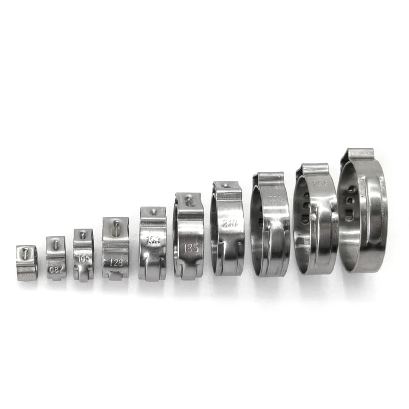 55-58 мм высокого давления пользовательские регулируемые типы из нержавеющей стали один ушной шланг зажим