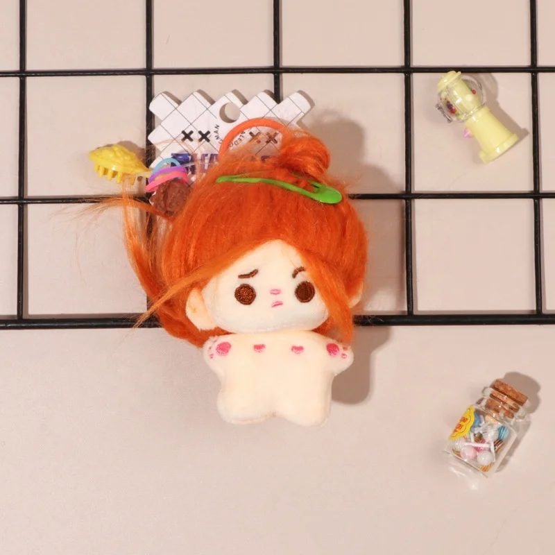 DL123 New Products Cotton Doll Light Purple Hair Naked Style Soft for Kid Cute Stuffed Keychain Kawaii