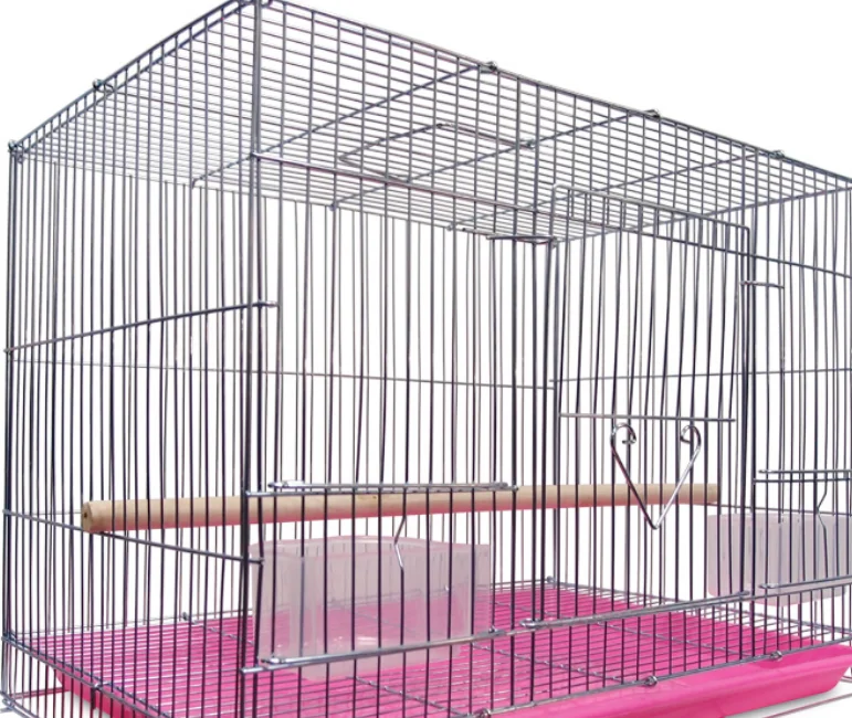 Large Metal Portable Folding Bird Parrot Pet Chicken Breeding Cages Animal Carrier