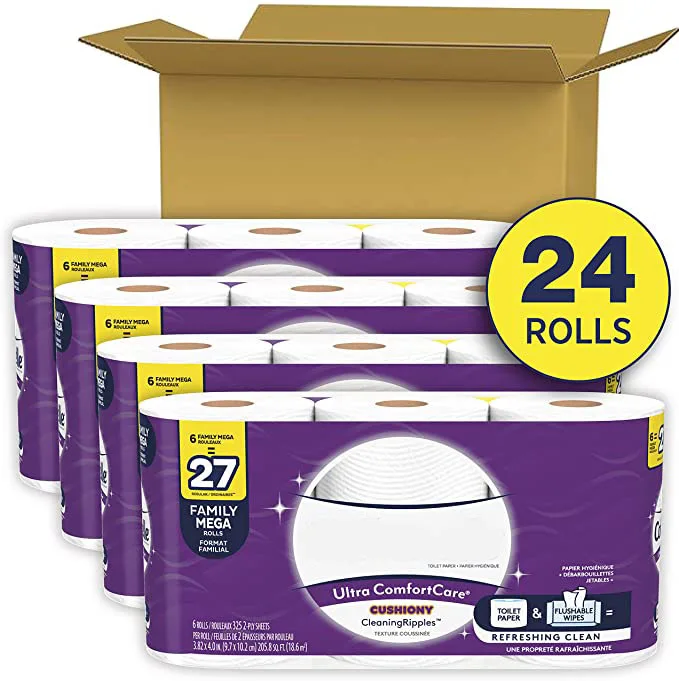 wholesale custom hotel printed wrapping soft eco-friendly toilet tissue paper roll