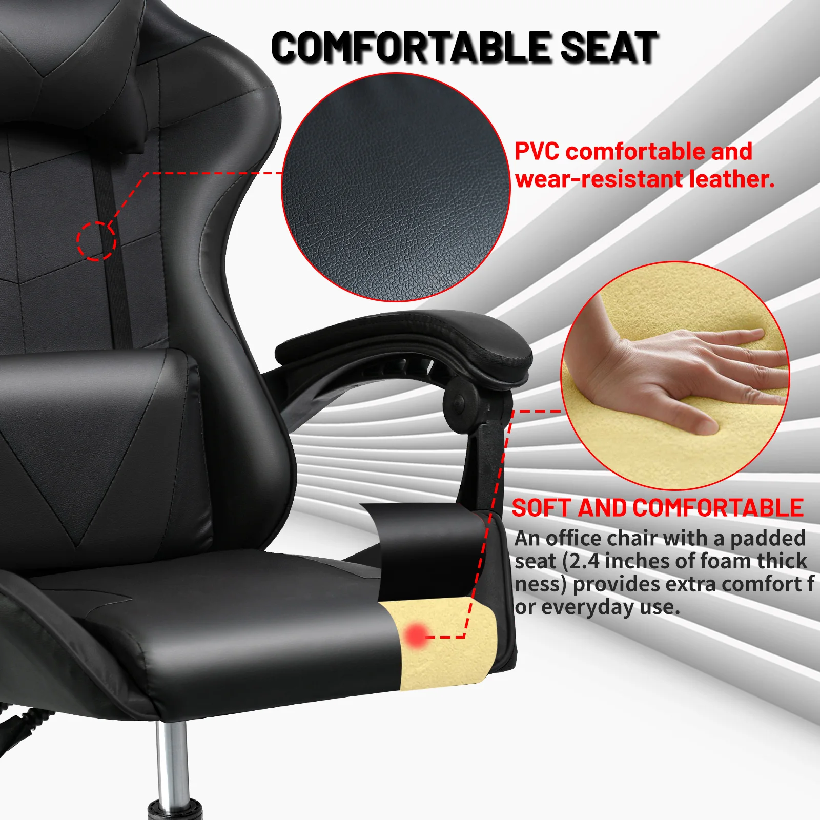 Wholesale  high quality ergonomic custom scorpion PC Gaming Chair