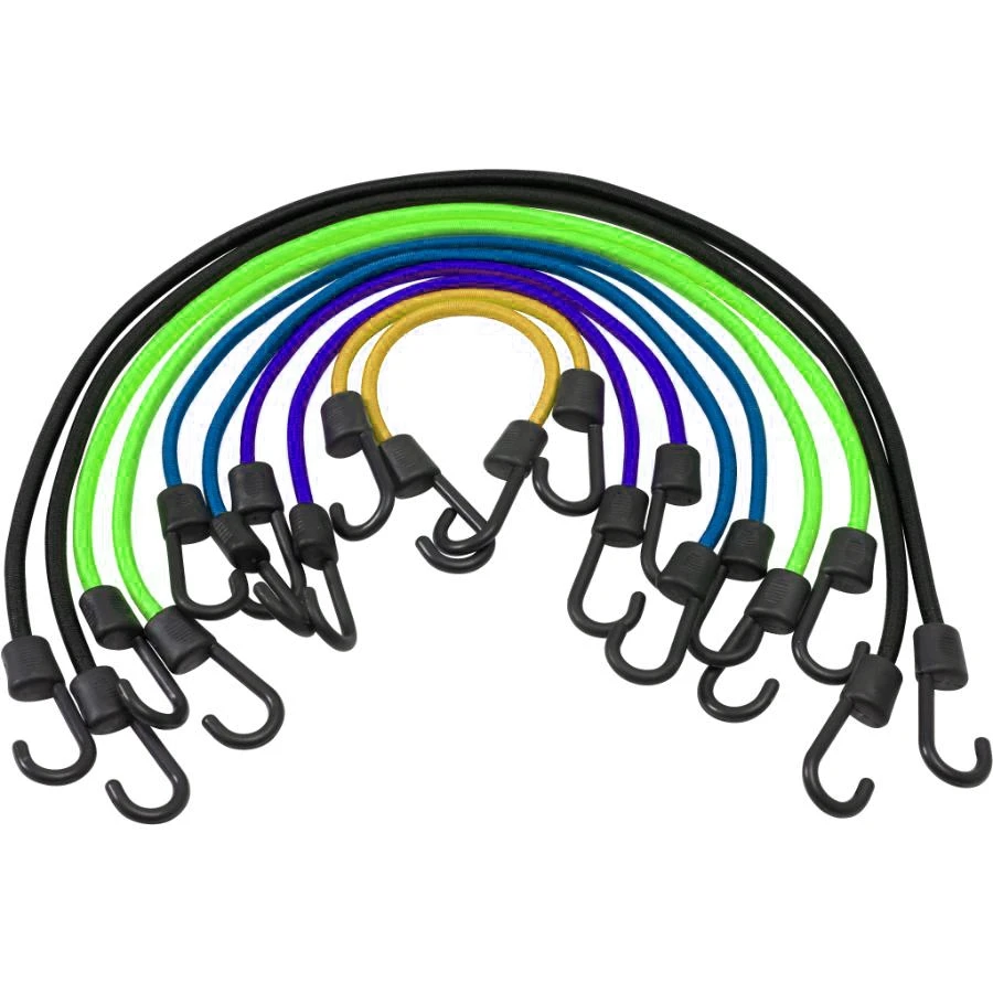 Бугги-шнур для брезента с пластиковым крючком для впрыска/эластичные банджи-ремни с крючками