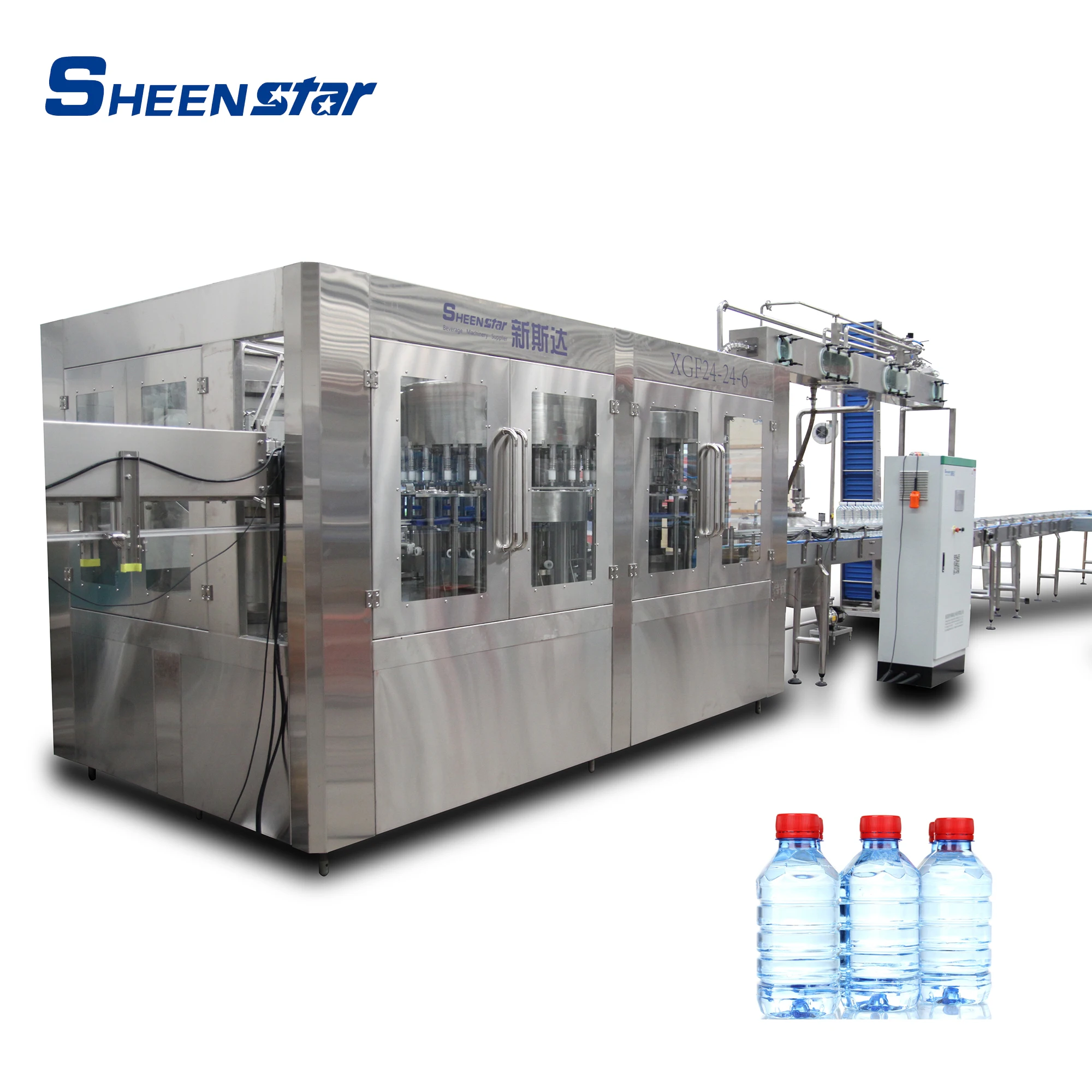 Hot sale 12000bph 500ml plastic bottle automatic mineral pure drinking water filling machine for water factory