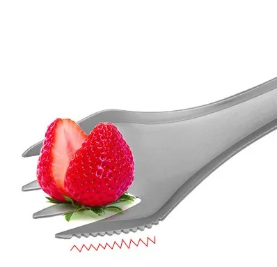 Light Weight 3 in 1 Camping Utensils Titanium Camping Combo Spoon Fork Knife