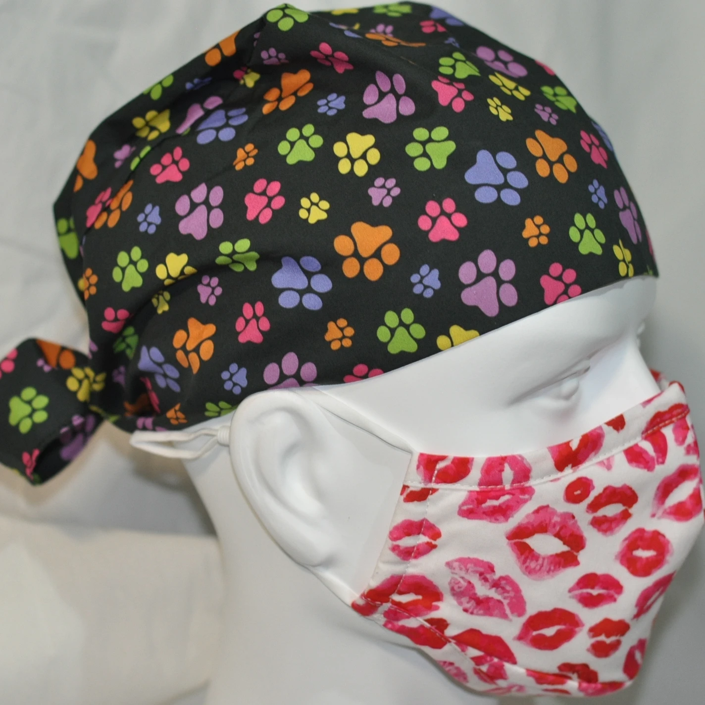 scrub Cap Tie for Women, man Long Hair Working Hats,  philips / GE healthcare / cartoon interesting printing