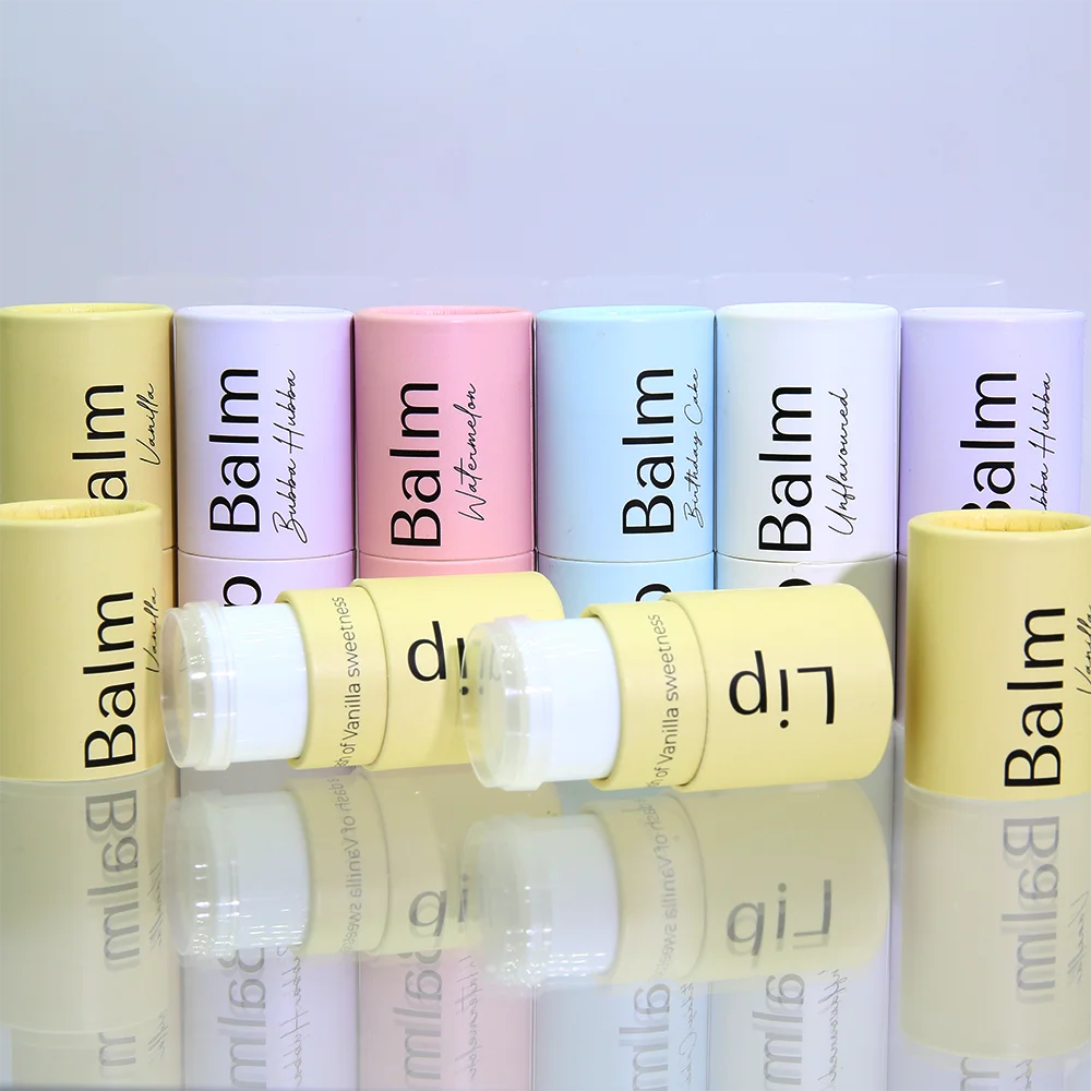 Custom High Grade Eco Friendly Lip Balm Container Tube Twist up Lipstick Packaging