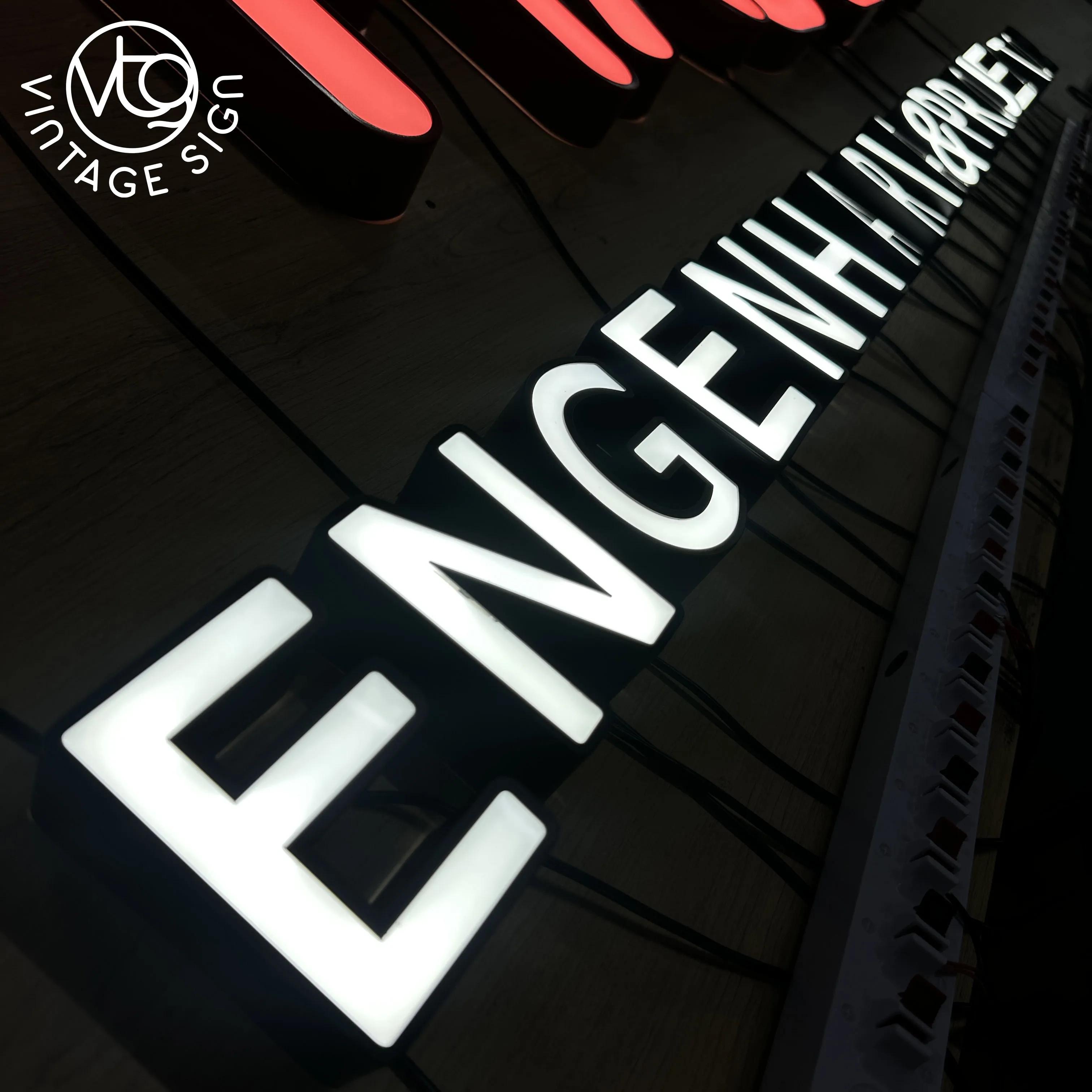 3d Channel Letter Company Logo Frontlit Channel Sign Led Light Box Outdoor Front Store Name Signboards