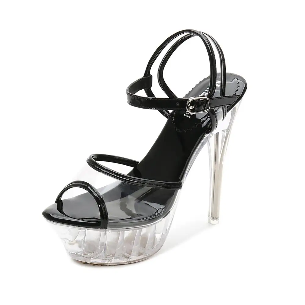 
2021 New Arrival Wedding Bridal Pumps Transparent Talons Hauts Women Dress High Heel Shoes 