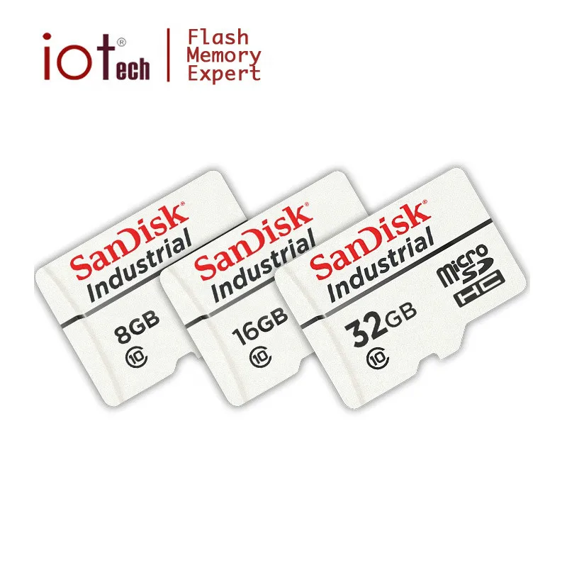 Original SanDisk Industrial Grade 8GB 16GB 32GB 64GB MLC Class 10 UHS-I MicroSDHC SDSDQAF3-016G Micro SD Memory Card