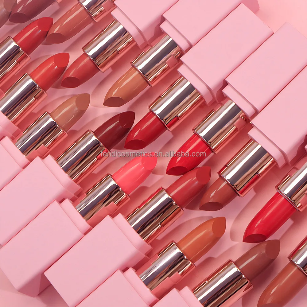 Private Label High Quality Red Pink Nude Matte Lip Beauty Custom Logo Matte Creamy Lipstick