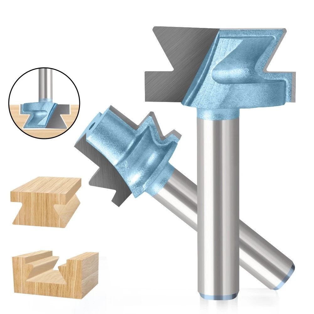 8mm 12mm drawer slide rail cutter solid wood guide rail slider slotting desk male and female slide groove alloy milling tool