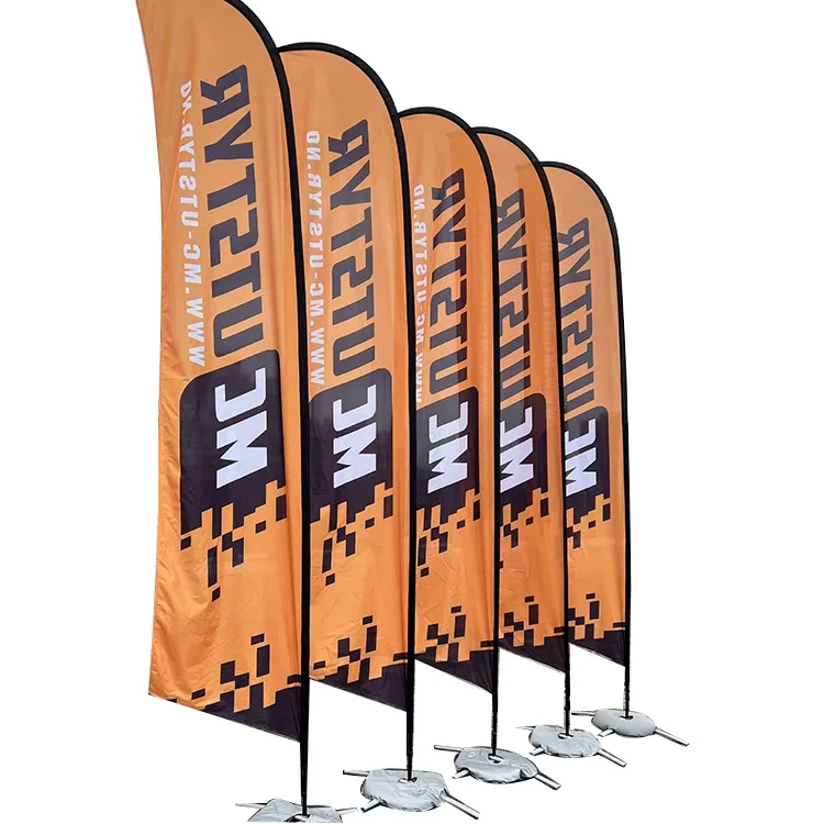 Sunshine 2.8m wholesale custom feather flags banners feather banner flags custom advertising feather teardrop flag