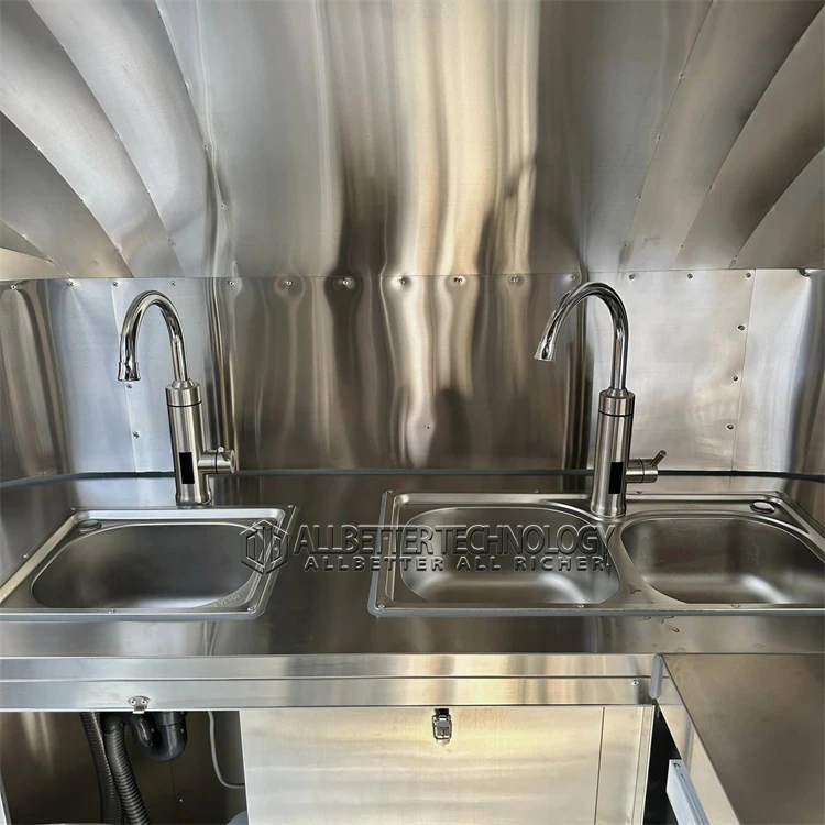Fast Food Carts Ice Cream Truck Camper Van Restaurant Car Big HY Food Van Hot Dog Stand Electric Food Truck With Full Kitchen