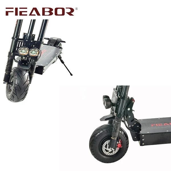 Fieabor Q13 New Design 13inch 60v 6000w Lithium Battery Power Fat Tire Big Powerful Electric Scooter