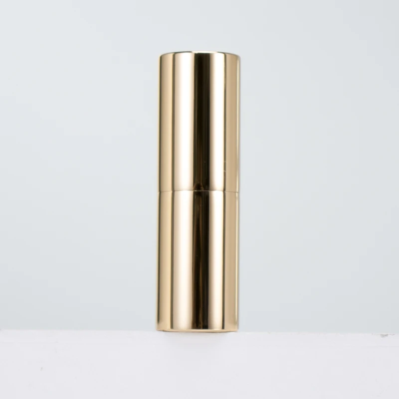 Luxury Aluminum Lip Balm Container Eco Friendly Lipstick Container Black Metal Custom Lipstick Tube Lip Stick Case Cosmetic Keyo
