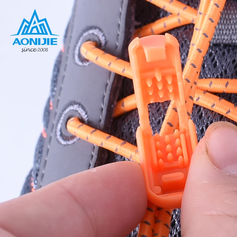 
Factory Directly AONIJIE High Quality Running Shoelaces Climbing Running Riding Elastic Shoelaces Fluorescent Belts for Shoes 
