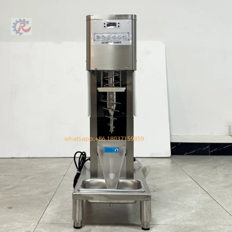 Factory Price Auto Swirl Fruits Ice Cream Machine /Real Fruit Swirl Ice Cream Blender / Stir Frozen Yogurt Ice Cream Mixer