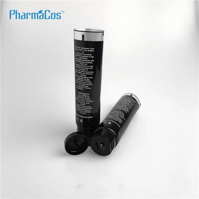 Black  cosmetic plastic tube cream  aluminum cosmetic tubes