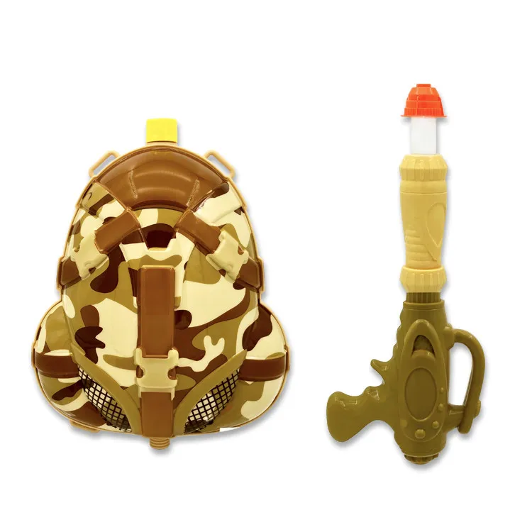 
Hot sale bullet toy gun plastics with Camouflage green backpack tank multifunctional toys Chinese manufacturers pump 