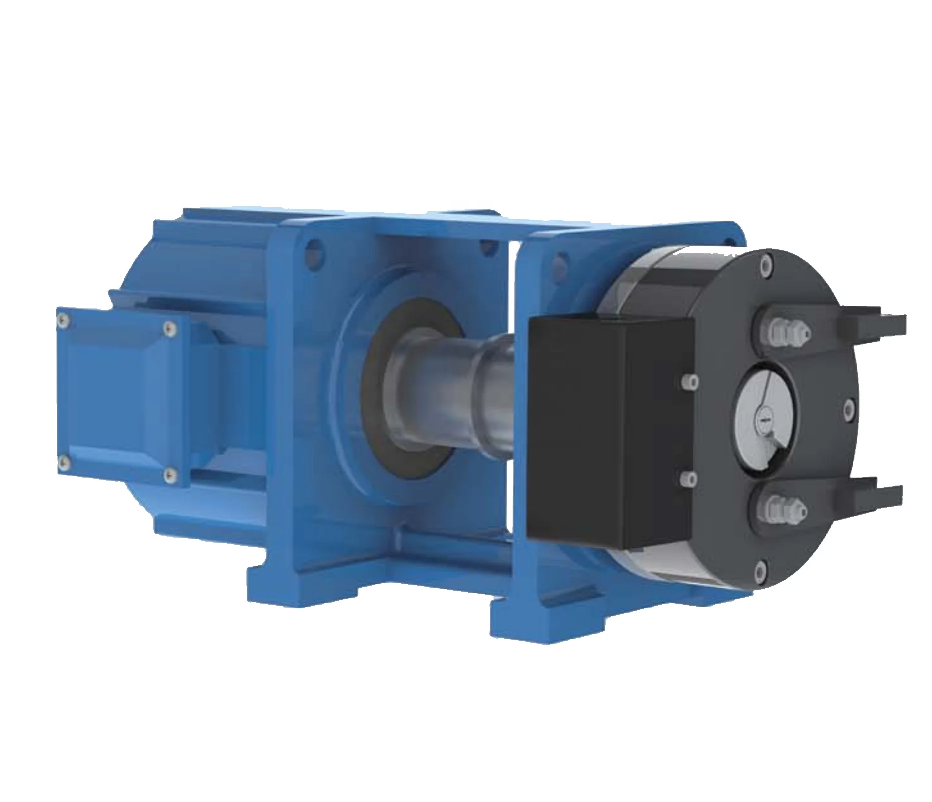 Permanent magnet synchronous elevator traction machine for belt type