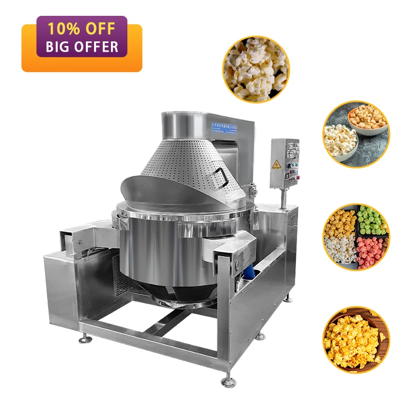 Customized Industrial Electric Popcorn Machine Automatic Popcorn Machine Gas Popcorn Making Machine for Factory