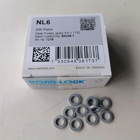 Original Nord-Lock Din25201 Self - Locking Washer Steel Steel With Zinc Flake Coating M3 Nl3 5 6 8 10 11 12 14 16 18 20 22 24Sp