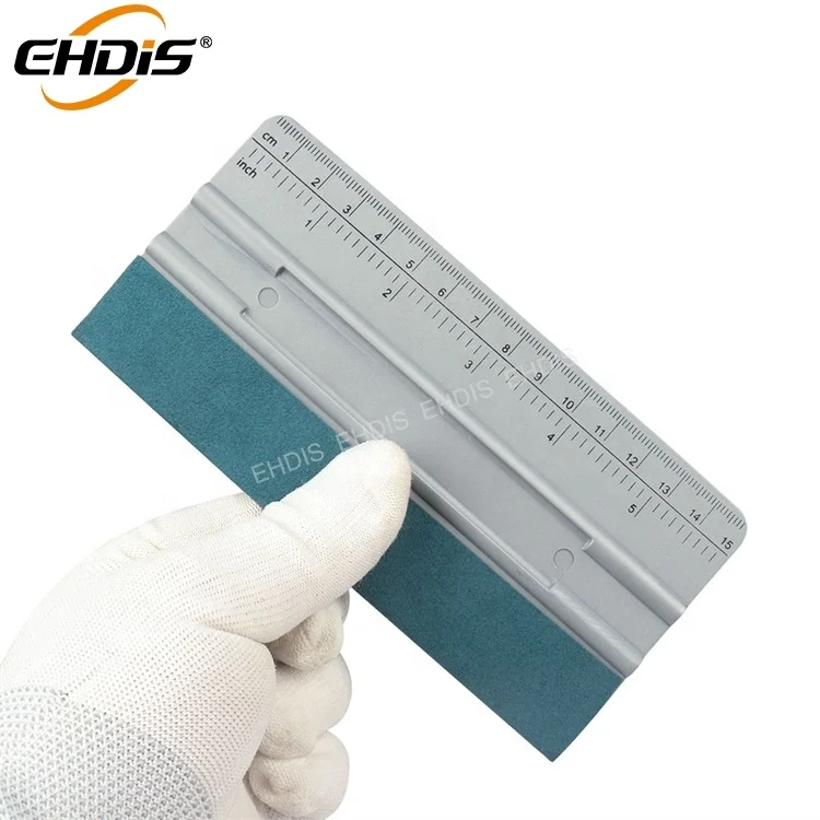 Wholesale Ruler Suede fabric Squeegee Vinyl Car Window Film Tools for Wrapping Cars
