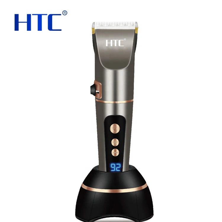  HTC литиевая батарея LED Регулируемая скорость машинка для стрижки волос в