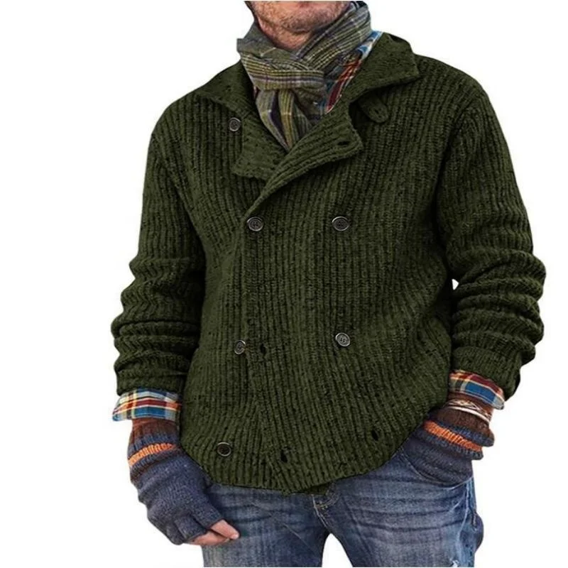 New long sleeve coat mens street fashion sweater soft mens sweaters knitwear vintage design high neck sweater mens