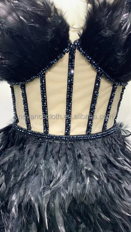 Novance Mono De Mujer 2021 Smock Dress Girl Celebrity Fashionable Party Runway Elegant Evening Dress Black Sexy Fat Women Dress