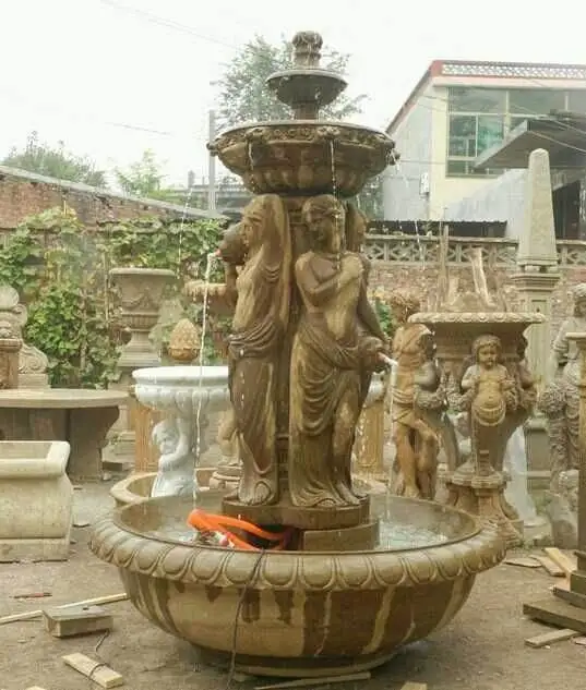 White Marble Outdoor Stone Water Fountain