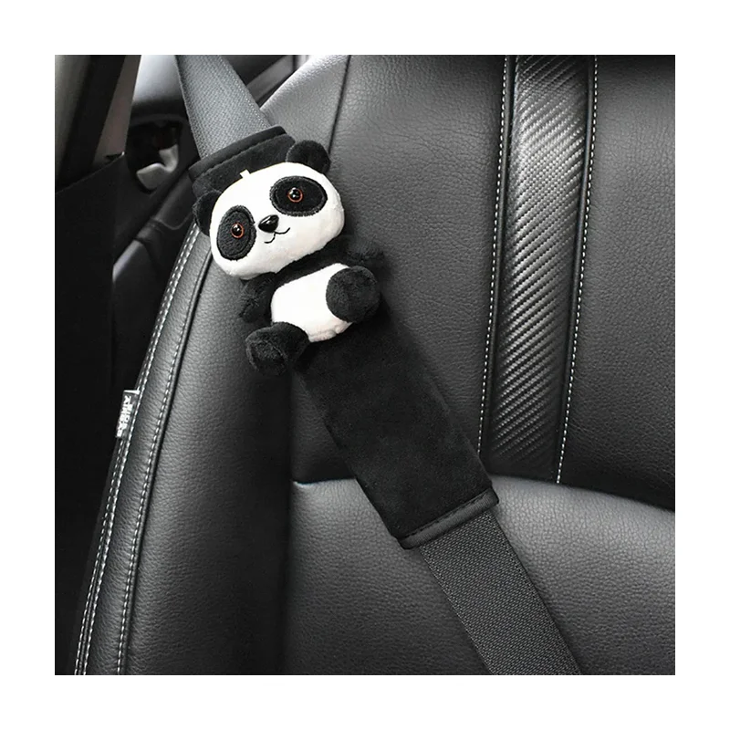 1pc Cute Cartoon Toy Animal Car Seatbelt Cover Seat Belt Harness Cushion Auto Shoulder Strap Protector Pad for Children/ Kids