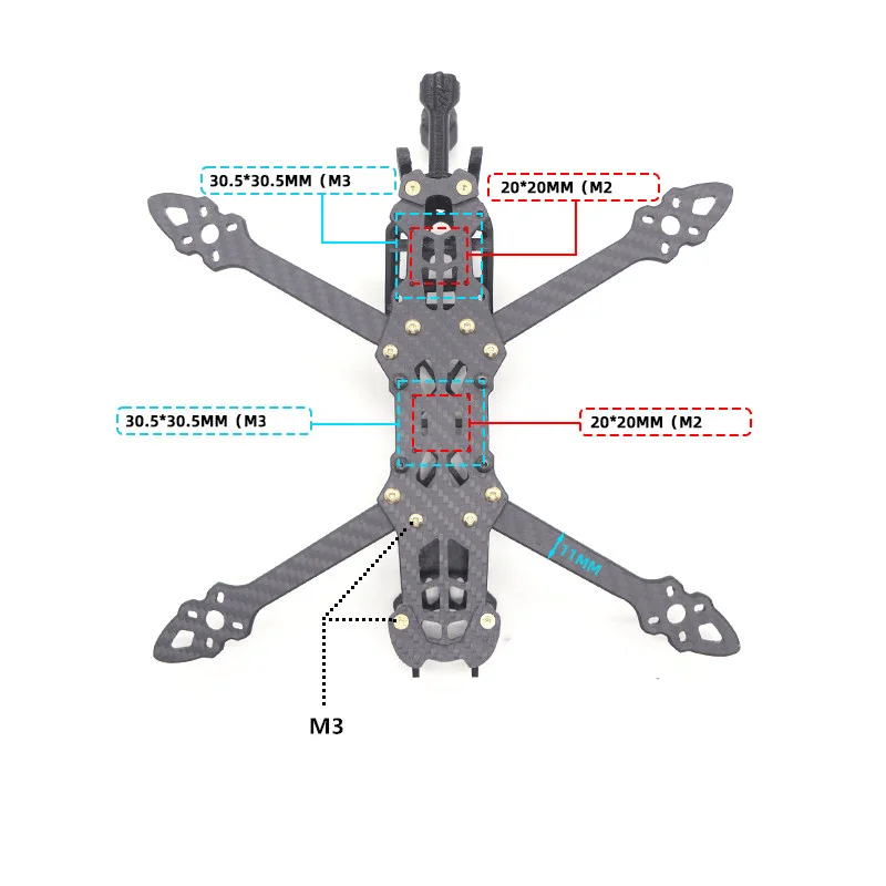 HSKRC MAK4 HD 5/6/7 Inch RC Quadcopter Carbon Fiber Frame DJII FPV Air Unit/CADDX VISTA for MARK4 HD Freestyle FPV Racing  Drone