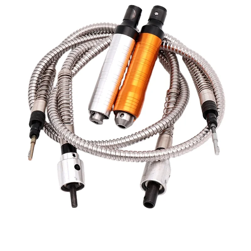 Rotary Angle Polish Grinder Extension Flexible Flex Shaft with 0.3-6.5mm Drill Chuck For Engraver Mini Electric Drill Tool