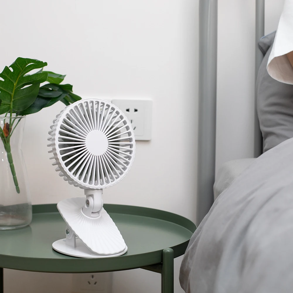 2000mAh Hot High Quality Durable Various Portable Mini Clip Table Fan  rechargeable for outdoor office