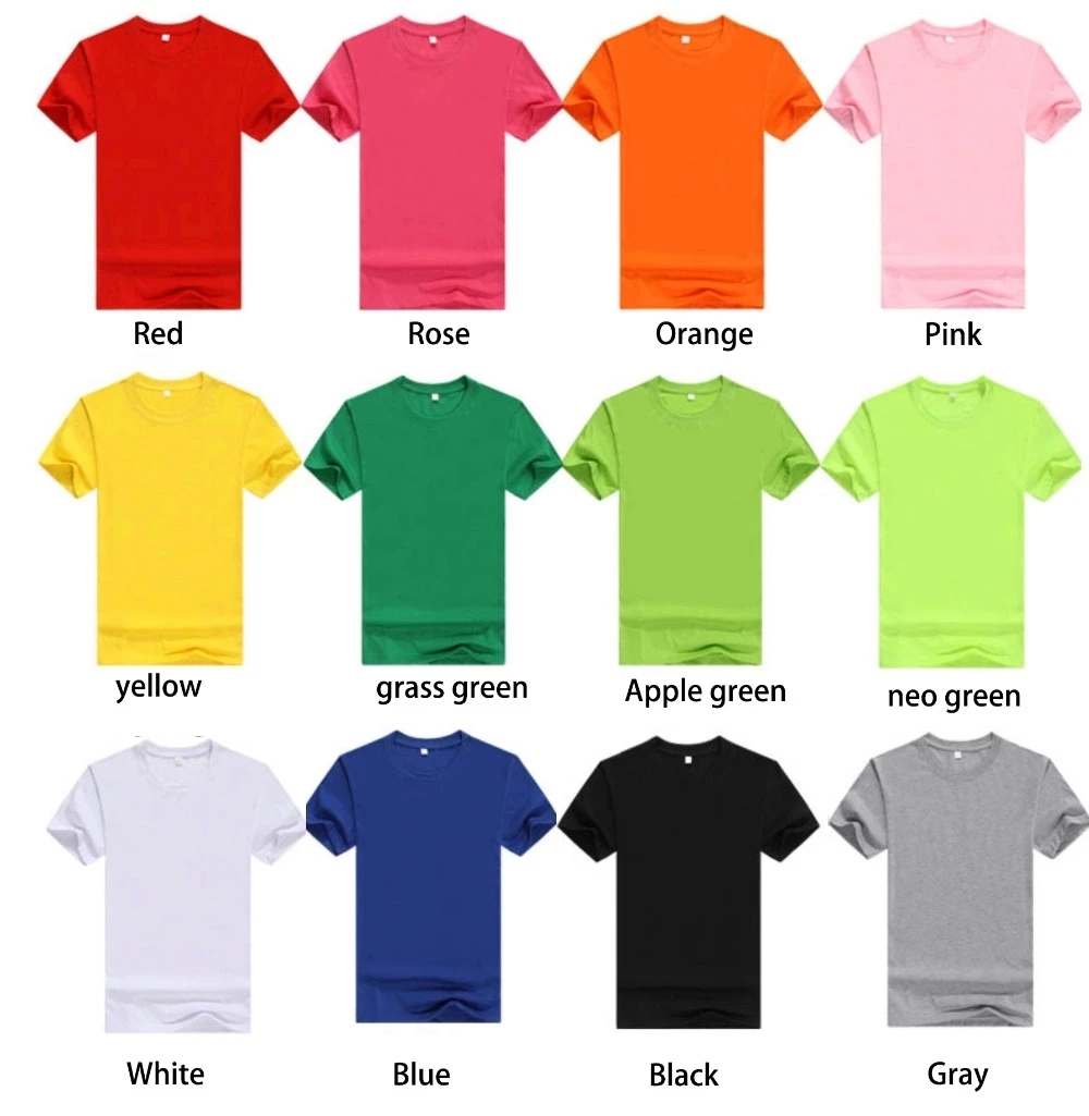 Hot Sale Fabric Unisex Sublimation T-Shirt Cotton Heat Transfer Printing Factory Direct Sales for Adults Sublimation T-Shirts