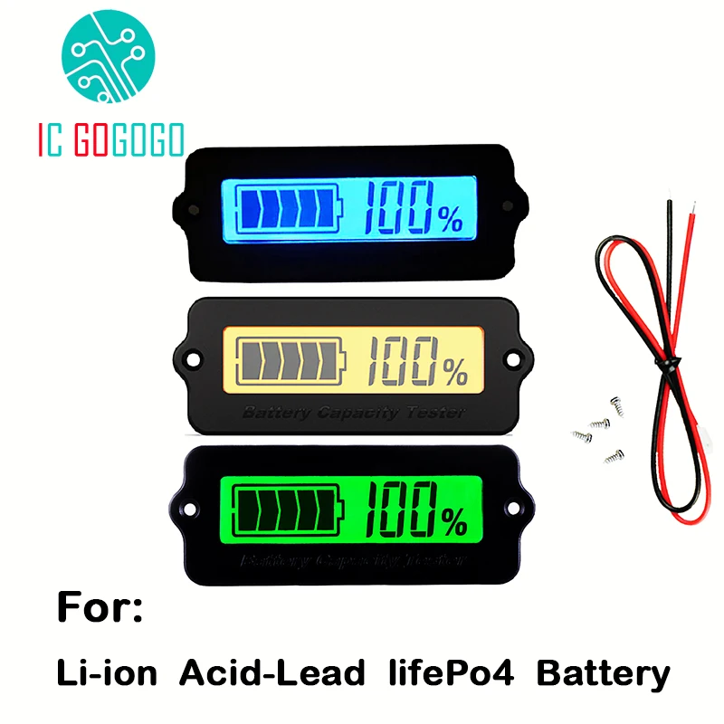 3S 4S 6S 8S 10S 12S 15S 12V 36V 48V LY6W литий-ионная свинцовая кислота lifePo4 индикатор напряжения батареи тестер с ЖК-дисплеем