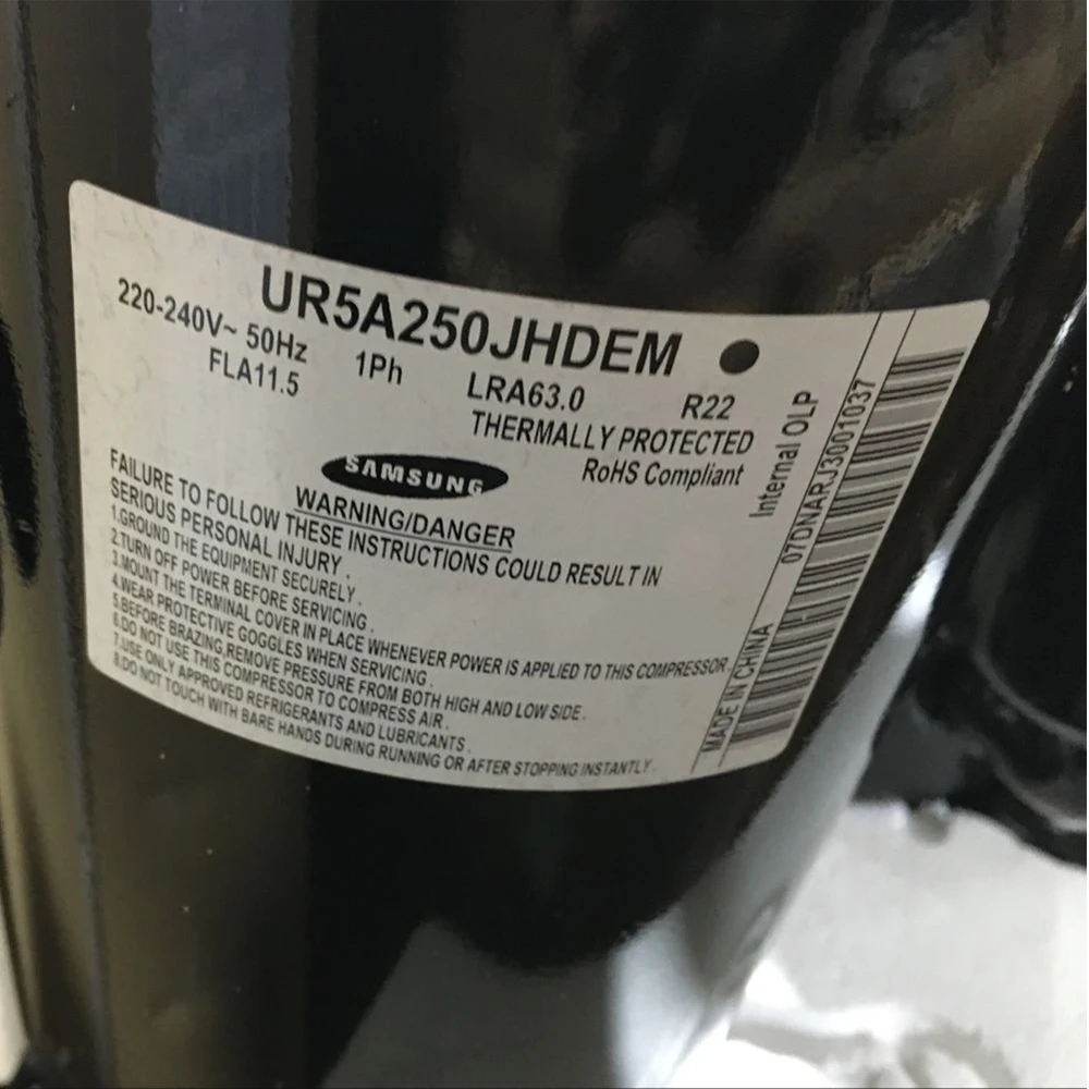 UR5A250JHDEM AC Catalogue Rotary Compressor 18000 btu