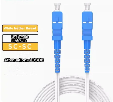Pre Connectorized 1M/1.5M/2M/3M/1km/10km SC/UPC (Blue Core) Patch Cord FRP SC UPC
