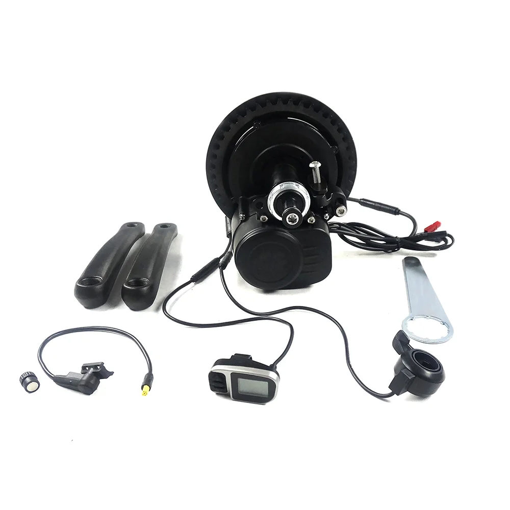 Greenpedel newest mid drive motor with colorful display and torque sensor e bike kit