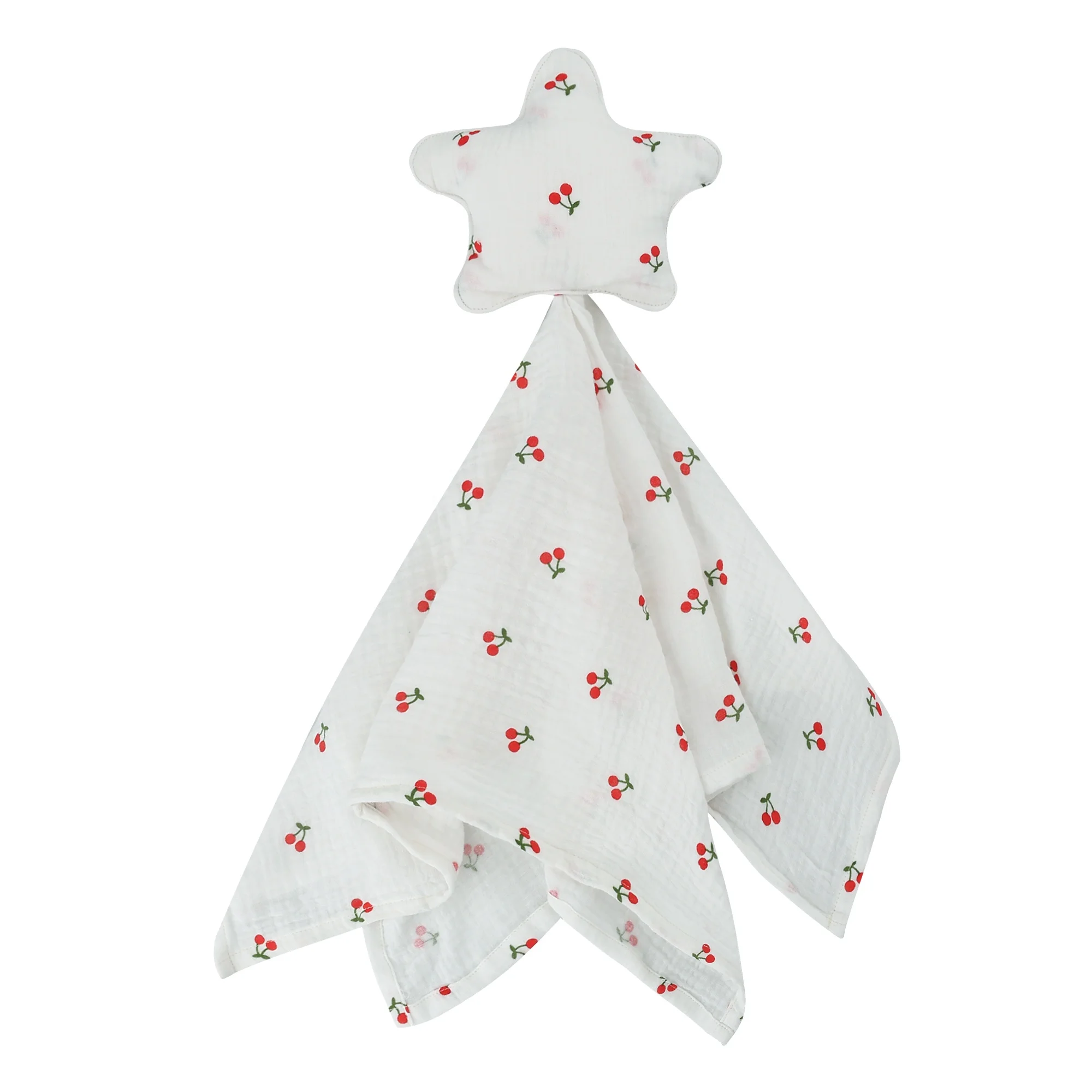 Star Shape Lovey Baby Comforter Blanket Newborn Sleeping Toy Muslin Blanket
