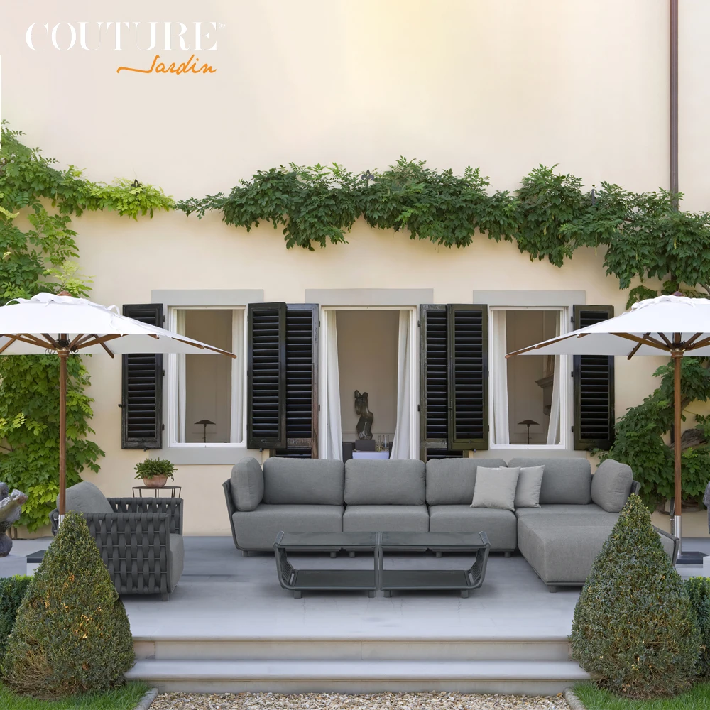 Couture Hug007-1 Design Furniture Hotel Outdoor Sofa Patio Furniture Garden Sofas Rattan Outdoor Furniture Sofa