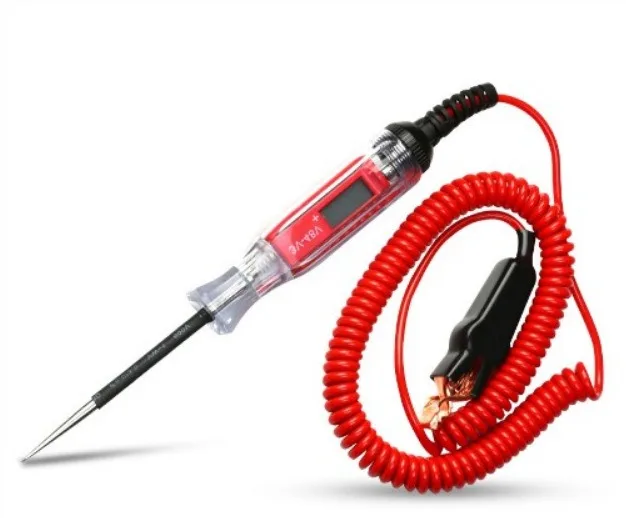 Universal 3-48V Automotive LCD Digital Circuit Tester Voltage Meter Pen Car Truck Circuit Scanner Power Probe Diagnostic Tool